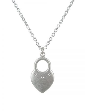 Heart of Light Pendant – Silver & Diamond