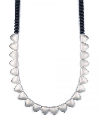 The Space in Between Necklace – Silver & Hematite