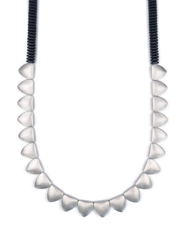 The Space in Between Necklace – Silver & Hematite