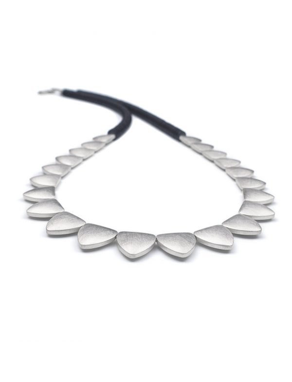 The Space in Between Necklace – Silver & Hematite