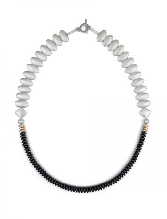 Echo Necklace – Silver & Hematite