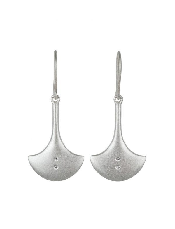 Balance Earrings – Silver & Diamonds