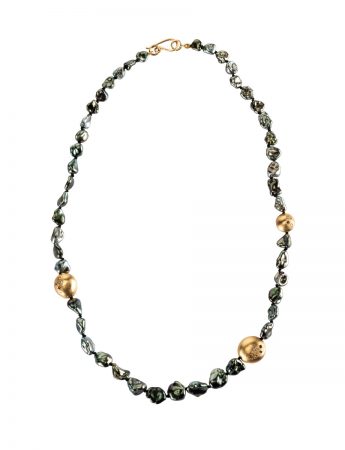 Glimmer Necklace – Tahitian Pearl & Yellow Gold