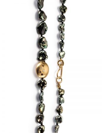 Glimmer Necklace – Tahitian Pearl & Yellow Gold