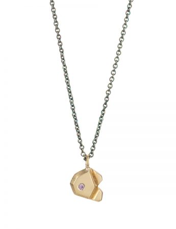Counterbalance Necklace – Gold & Pink Sapphire