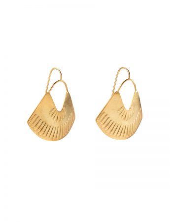 Ruby City Hook Earrings – Gold Plated