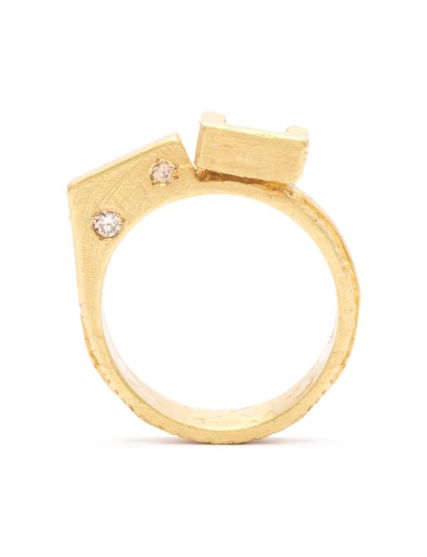 Offcut #19 Ring – Ruby & Yellow Gold