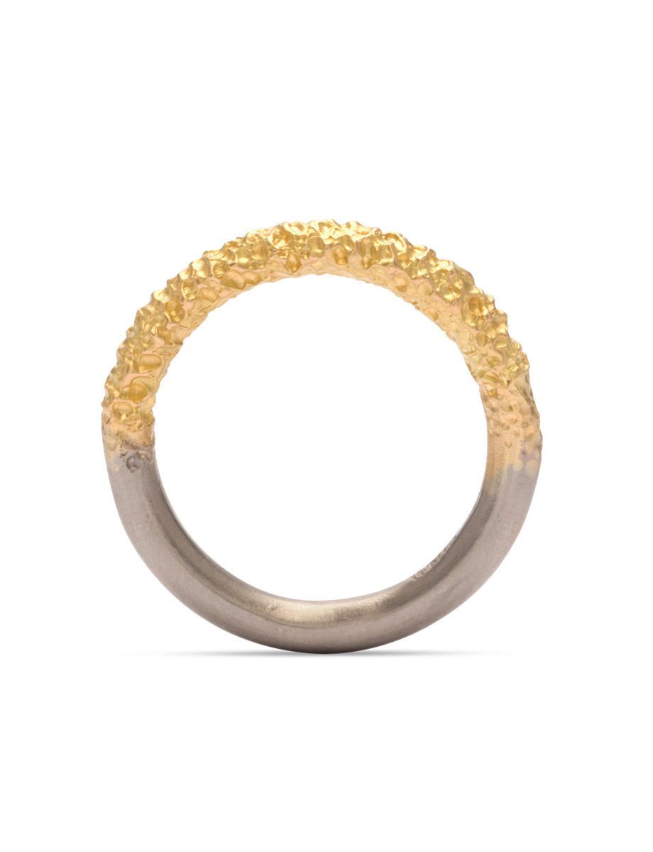 50/50 Ring – Yellow & White Gold