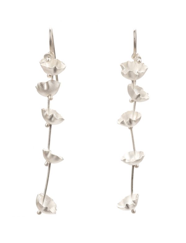 Lavender Earrings – Bleached Silver