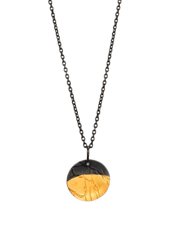 Moonrise Pendant – Black & Gold