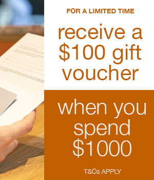 Receive a $100 gift voucher