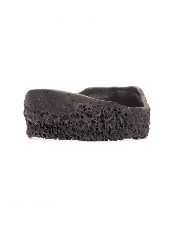 Found Object Ring – Blackened Silver