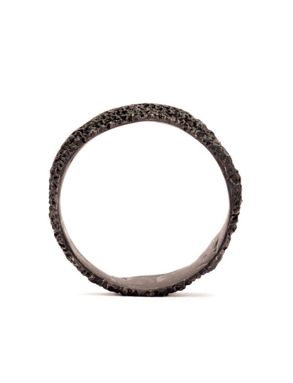Found Object Ring – Blackened Silver