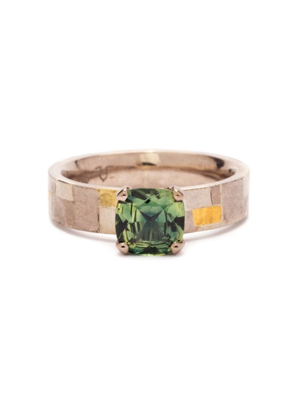 Eucalypt Terrain Ring – Gold & Sapphire