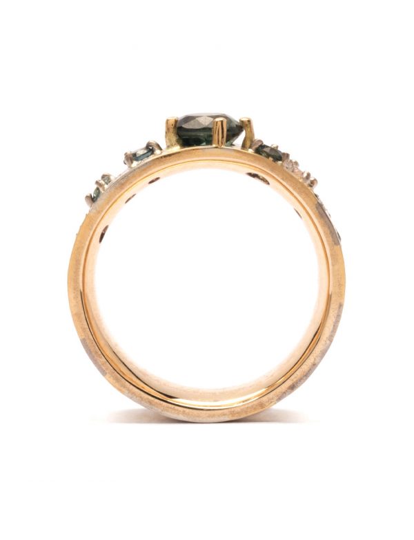 Flourishing Terrain Ring – Gold & Sapphire