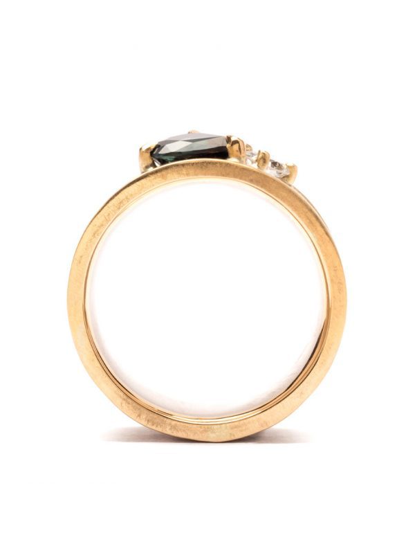 Harmonious Terrain Ring – Sapphire & Diamond