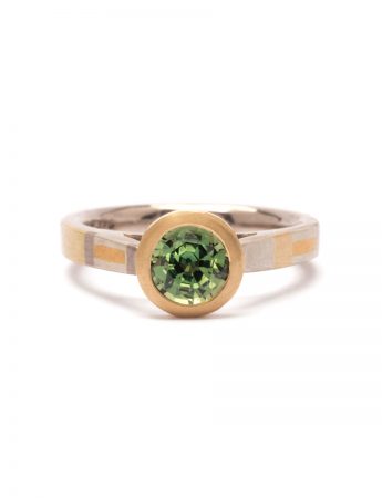 Lush Terrain Ring – Gold & Green Sapphire
