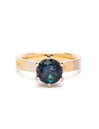 Everlasting Terrain Ring – Gold & Sapphire