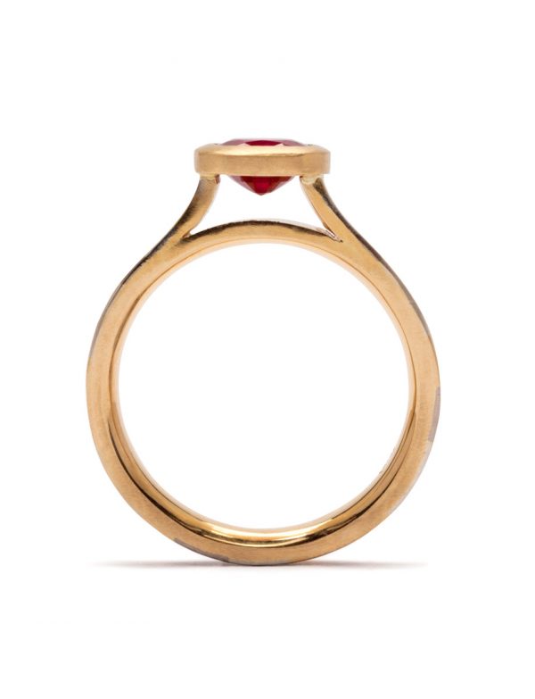 Sacred Terrain Ring – Gold & Ruby