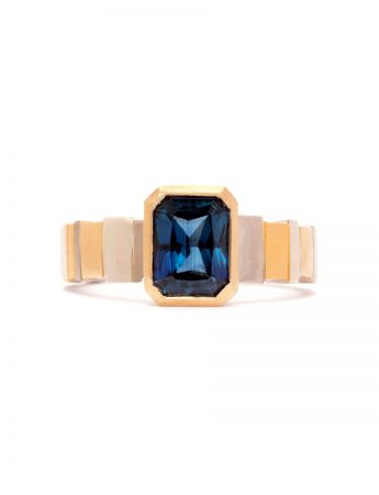 Radiant Sequence Ring – Gold & Sapphire