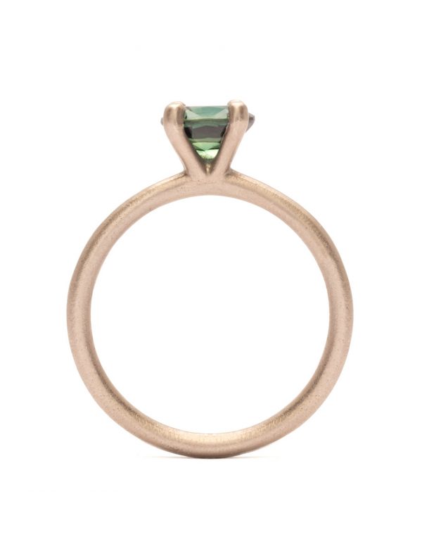 Teal Ophir Ring – White Gold & Sapphire