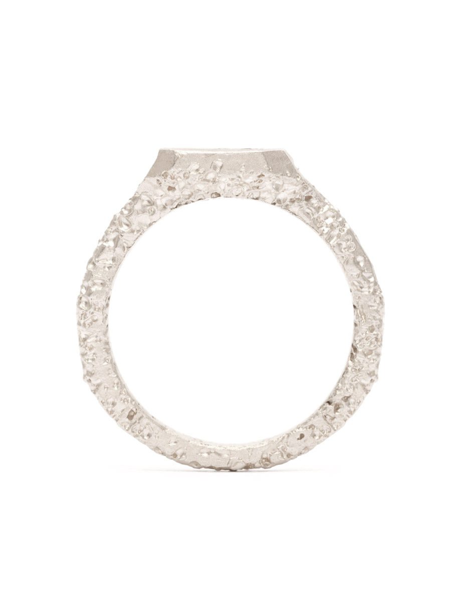 Square Signet Ring – Sapphire & Diamond