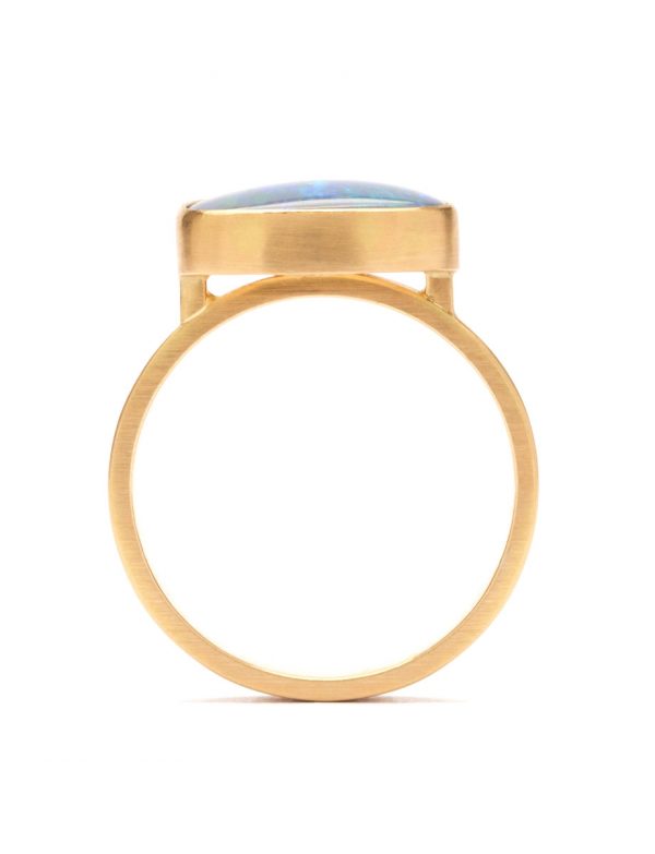 Dark Horizon Ring – Australian Dark Opal