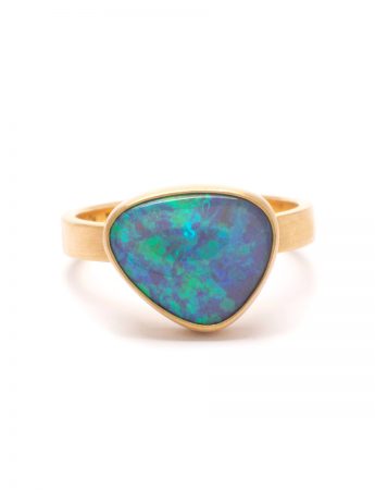 Dark Horizon Ring – Australian Dark Opal