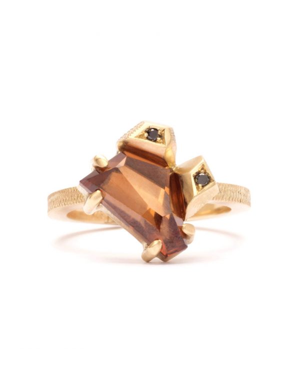 Dusk Ring – Australian Zircon & Diamond