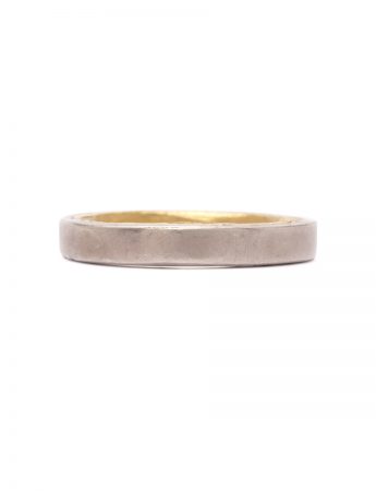 Twice Cast Ring – Silver and Yellow Gold