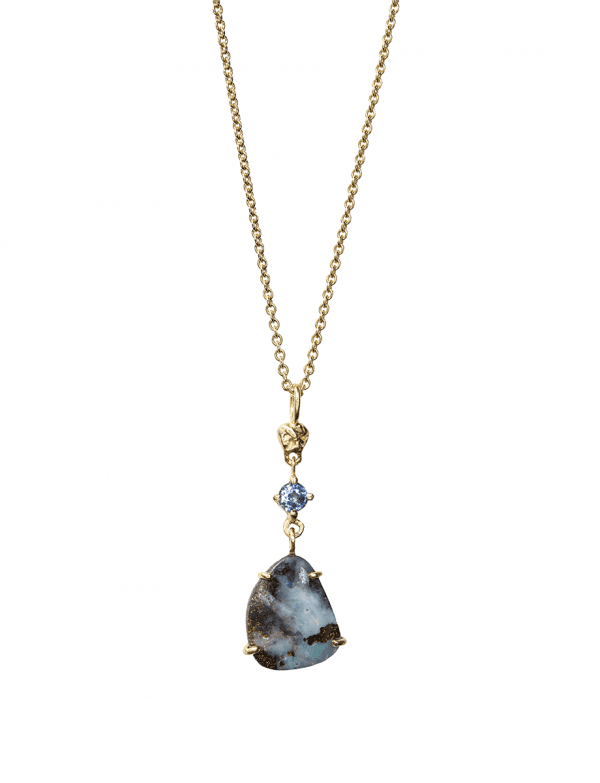 Beneath The Waves Necklace – Opal & Sapphire