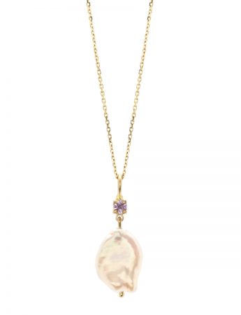 Atlantia Seas Keshi Pearl Necklace – Lilac Sapphire