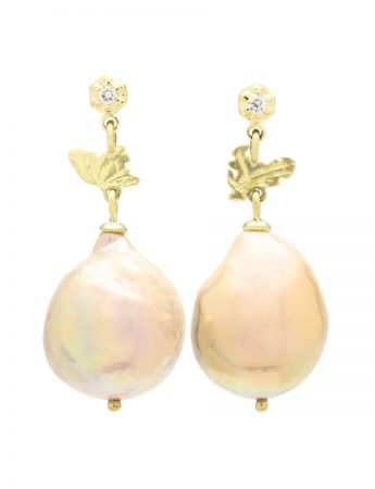 Siren’s Song Baroque Pearl Earrings – Gold