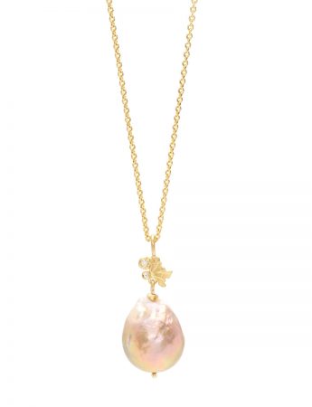 Siren’s Song Baroque Pearl Necklace – Yellow Gold