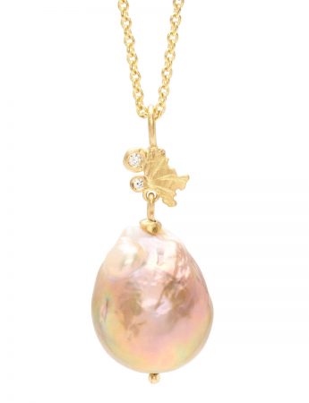 Siren’s Song Baroque Pearl Necklace – Yellow Gold
