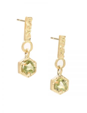 Water Element Sapphire Earrings – Gold & Sapphire