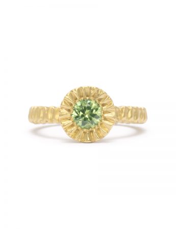 Teeth Gem Ring – Pale Green Sapphire