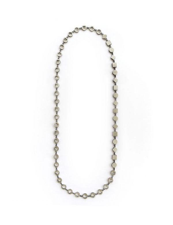 Reverence Necklace – Partially Blackened Silver