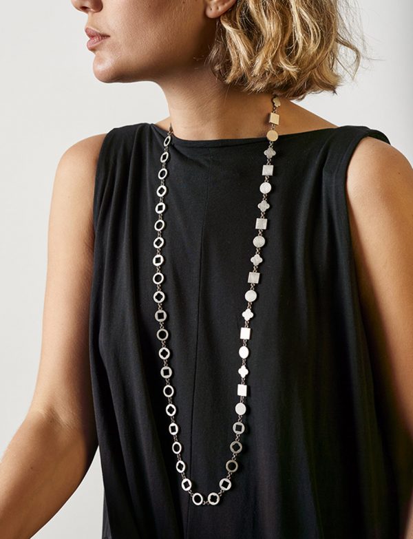 Reverence Necklace – Partially Blackened Silver