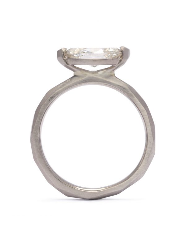 Two Claw Marquise Ring – Champagne Diamond