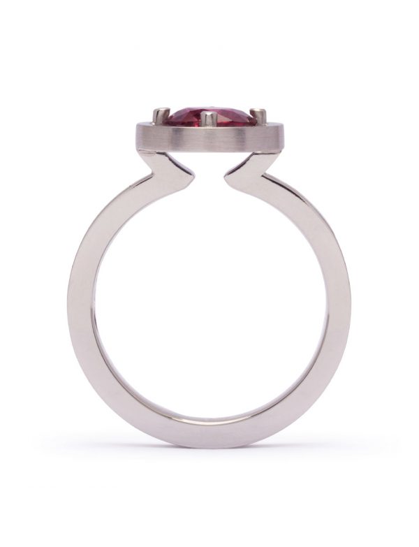 Halo Ring – Platinum & Ruby