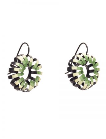 Banksia Hook Earrings – Green & Cream