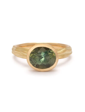 Desire Ring – Yellow Gold & Green Sapphire