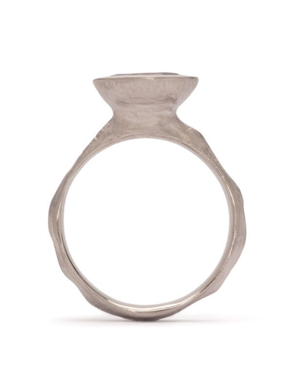 Desire Ring – Pink Zircon & White Gold