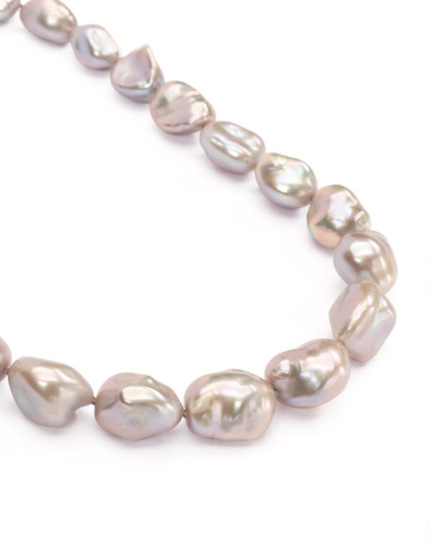 Desire Lines Neckpiece – Freshwater Pearls & White Gold