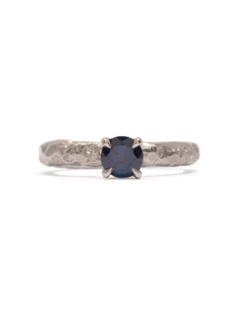 Wither Ring –  White Gold & Blue Sapphire