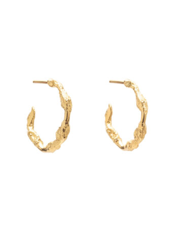 Vinifera Hoop Earrings – Yellow Gold