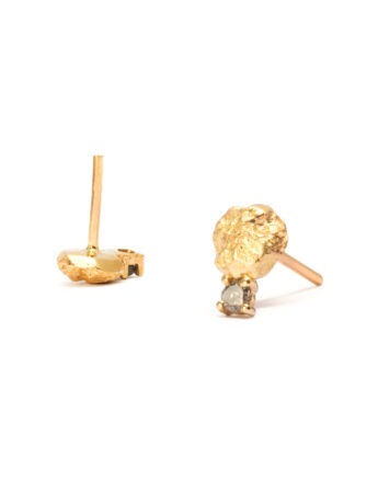 Stellar Meridiem Earrings – Yellow Gold & Salt and Pepper Diamonds