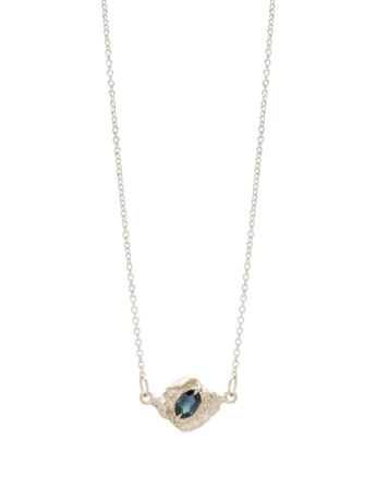 Tannin Necklace – White Gold & Blue Sapphire