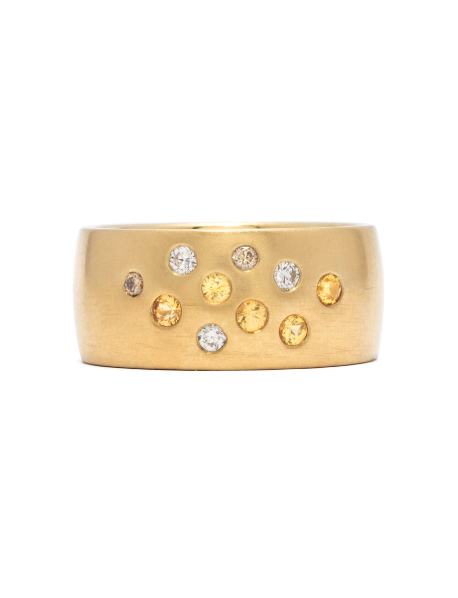 Scatter Ring – Yellow Gold & Diamond